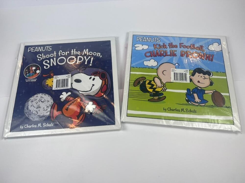 Kohls Cares Peanuts Shoot from the Moon, Snoopy! and Kick The Football- New